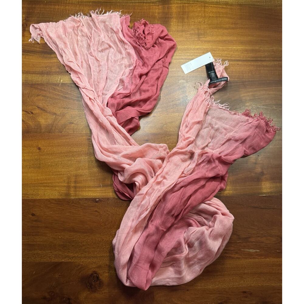 White House Black Market Pink Ombre Oblong Scarf (30” x 73”) - NEW